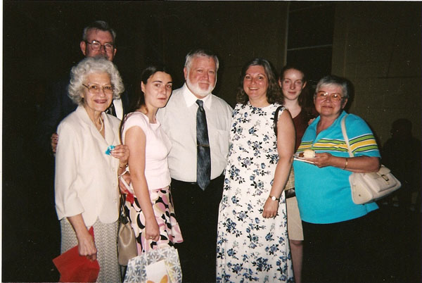 front- Anita Wiles, Megan Croughwell, unknown, Becky Croughwell, unknown. back- George & Sarah Croughwell