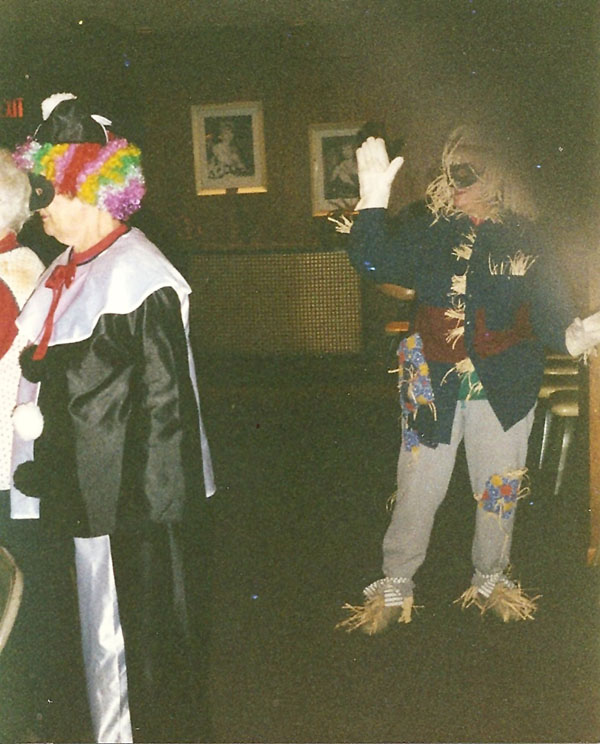 Unknown Clown and Anita Wiles