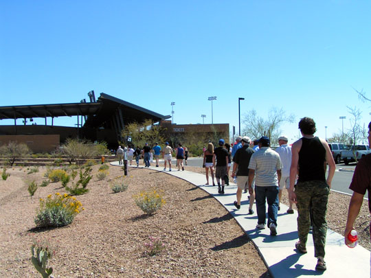 Spring Training At Salt River Field Following Chicago Cubs