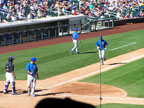Spring Training in Salt River Field Following Chicago Cubs