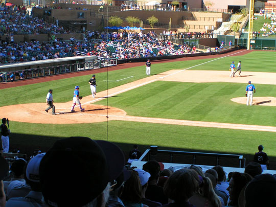 Spring Training At Salt River Field Following Chicago Cubs