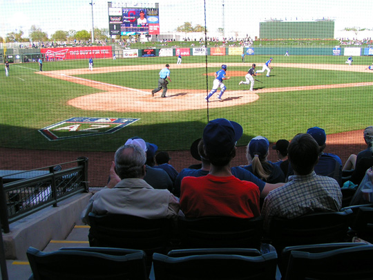 Seats in the Shade at Surprise Stadium
