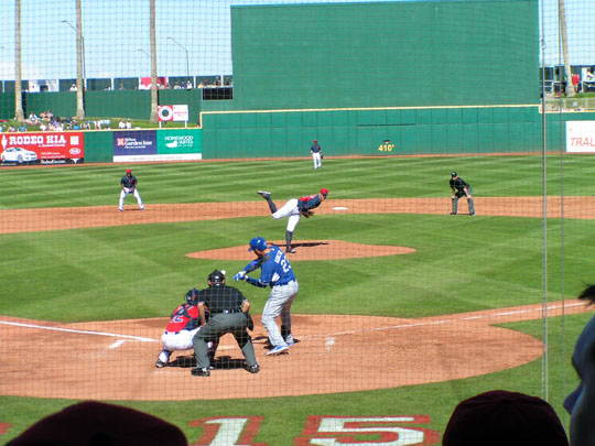 Spring Training in Goodyear Ballpark Following Cleveland