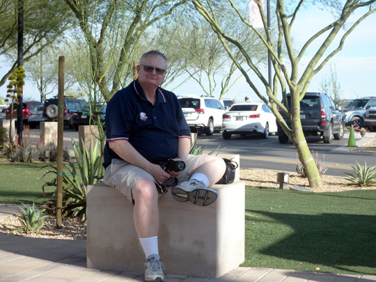 Spring Training in Goodyear Ballpark Front Gate Following Cleveland