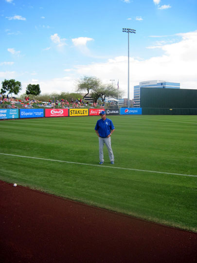 Spring Training at Tempe Diablo Stadium Following Kansas City