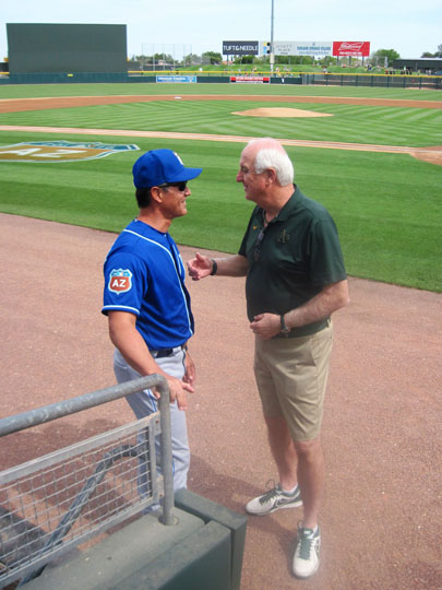 Spring Training at Hohokam Stadium Following Kansas City