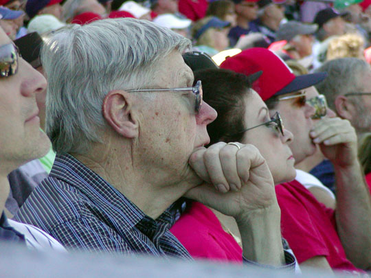 Fans Following Anaheim Spring Training at Goodyear Baseball Park