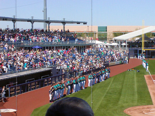 Spring Training Following Seattle in Peoria Sports Complex