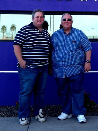 Spring Training Fans Outside the Hotel