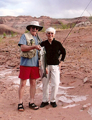 Janis with Capt. Don and the fish she caught