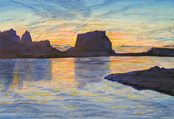 Sunset from Goose Neck Point