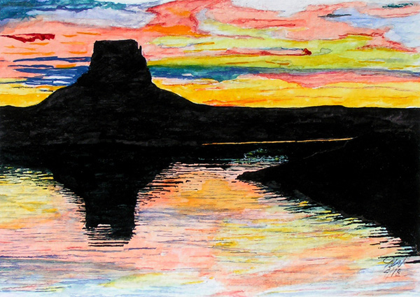 Tower Butte Sunset A